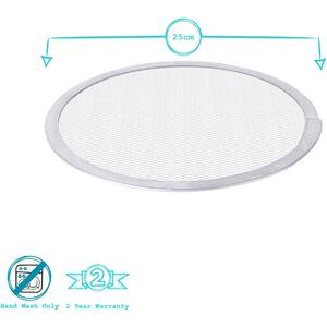 Aluminium Pizza Screen Pack of 2 - Silver by Argon Tableware