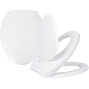 Soft Close Family Toilet Seats - White - Pack of 2 - White by Harbour Housewares