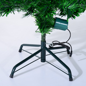 HOMCOM 5FT Pre-Lit Fiber Optic Christmas Tree - Green by HOMCOM