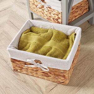 Home Source Dartmouth 3 Wicker Basket Drawer Chest Storage Unit - Grey by Home Source