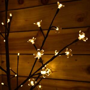 Cherry Blossom Tree with LED Lights and Timer - Cool White by Samuel Alexander