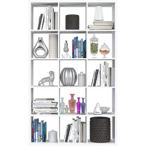 Mauro 3x5 Shelving Unit - Sand Oak by Furniture To Go