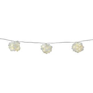 10 Solar Flower Bouquet String Lights - White