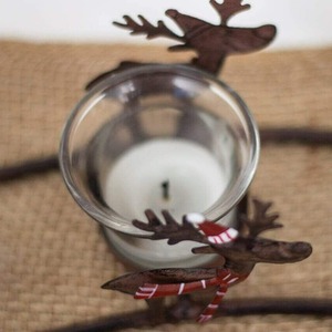 Reindeer Candle Tealight Holder - Brown by Marco Paul