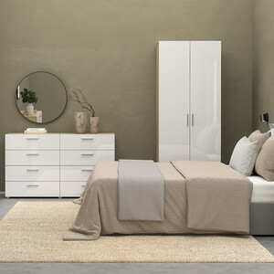 Pepe 3 Piece Bedroom Set - White Gloss