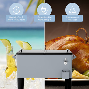 76L Rolling Cooler Cart by Costway