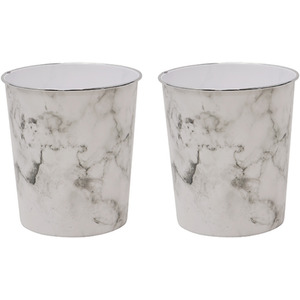 Small Marble Waste Paper Bin by JVL