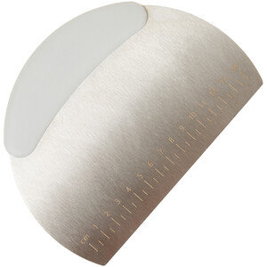 Stainless Steel Scraper with Soft Grip Handle - Silver