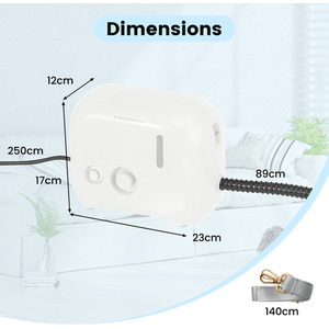 1600W Portable Steam Cleaner - White by Costway