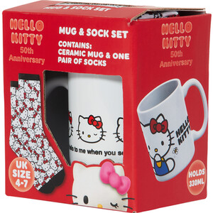 Hello Kitty Mug and Sock Set by Blue sky