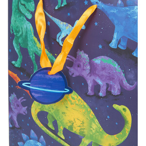 Dinosaur Gift Bag - Blue