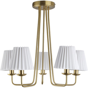 Poppy 5 Light Ceiling Fitting - Brass