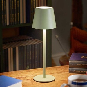 Modern LED Table Lamp USB Rechargeable - Sage Green by Marco Paul