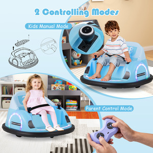 Kids Ride on Bumper Car - Blue by Costway