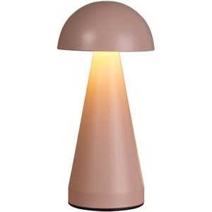 Rechargeable Pink Dome Table Lamp - Pink by Lighting Collection