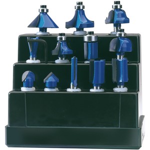 Draper 14 TCT Router Bit Set - blue by Draper