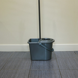 15 Litre Recycled Plastic Mop Bucket - Grey by JVL