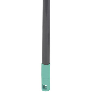 Indoor Extendable Rubber Bristle Brush Broom with Squeegee, Turquoise and Grey - Turquoise by JVL