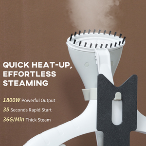 HOMCOM Clothes Steamer Upright Wrinkle Remover with Large 1.8L Water Tank - Grey by HOMCOM