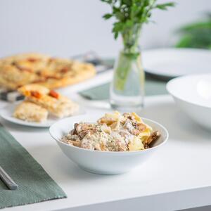 18pc White Porcelain Dinner Set - White by Argon Tableware