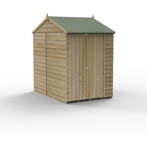 4LIFE Reverse Apex Shed 5x7 - Installation Included / With Base / 0 by Forest Garden