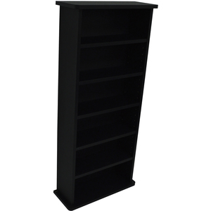 CHAK - 222 CD or 104 DVD Blu-ray Media Storage Shelf Unit - Black - Black by Watsons