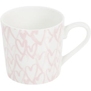 Pack of 4 Gold Heart Conical Mugs