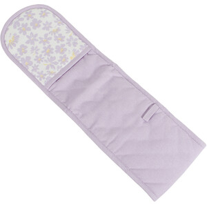 Lilac Daisy Double Oven Glove - White and Lilac