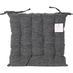 Chenille Weave Grey Seat Pad