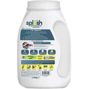 Splesh Cleaning Bundle Dishwasher 150 Cap with Laundry 140 Cap - White by Splesh