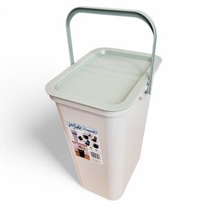 Moda Recycling Bin with Handle - Warm Grey and Sage