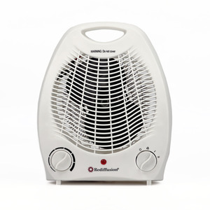 2000W Portable Fan Heater - White by Rediffusion