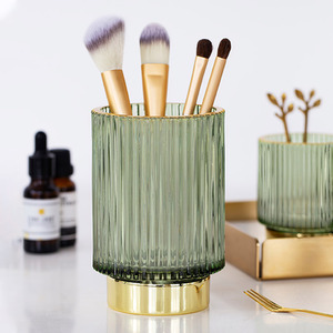 Glass Makeup Brush Holder - Atrovirens / 8.7cm by komore