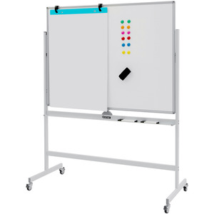Magnetic Double Sided Whiteboard - White by Costway