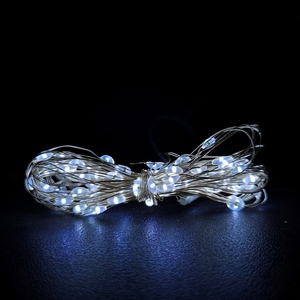Premier 100 Cool LED Battery Operated Christmas Lights - Cool White by Samuel Alexander