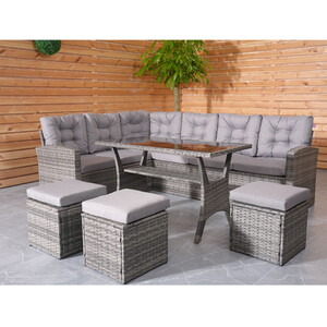 New Jersey 9 Seater Sofa Set - Grey by Malay