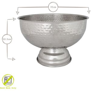 Stainless Steel Champagne Ice Bucket - 35cm - Hammered - Silver by Rink Drink