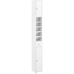 Costway Slim Tall Bathroom Cabinet-White - White by Costway