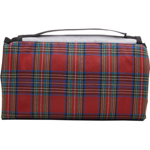 Portable Checked Stripe Outdoor Picnic Blanket by Livingandhome