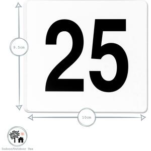 Table Numbers with Holders - 30cm - Silver / 25 by Argon Tableware