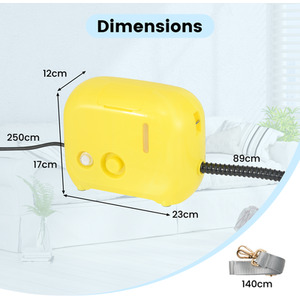 1600W Portable Steam Cleaner - Yellow by Costway