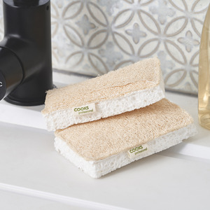 Cooks Professional Eco Sponge Scourers - White / 6 by Cooks Professional
