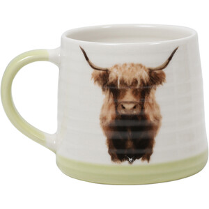 Highland Cow Mug - White