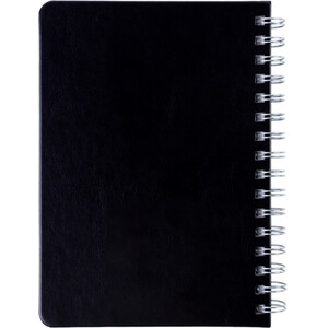 Black & Grey Stitched A5 Wiro Notebook