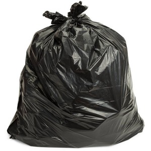 20 Black Bin Bags Household Refuse Sacks 70L Rubbish Waste Bin Liner - Black / 1 by TidyZ