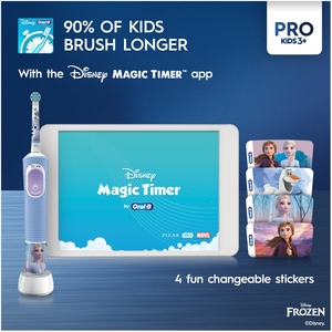 Oral-B Pro Kids Frozen Electric Toothbrush with Travel Case - Blue by Oral-B