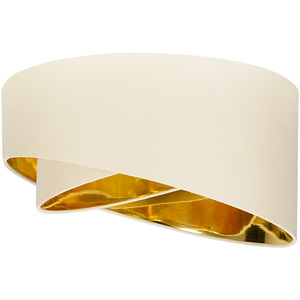 Trekan Cream Ceiling Pendant Shade - Cream by ValueLights