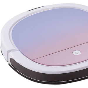 High-Suction Smart Robot Vacuum with Remote APP Voice Control - White+Pink by Livingandhome