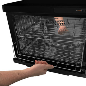 Black Hot Towel Warmer - Black by Monster Shop