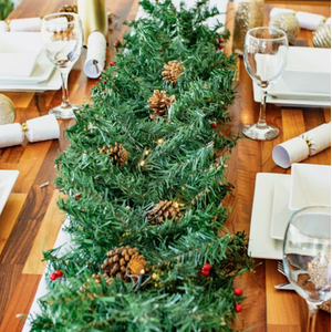 4FT Pre-Lit Artificial Garland - Green by Marco Paul